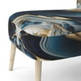 thumbnail image 5 of Designart "Modern Fluid Gold And Blue Ii" Upholstered Modern & Contemporary Accent Chair and Abstract Arm Chair - Multiple Color & Pattern, 5 of 5