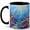Black, variant on Coral Reef Ocean 11oz Ceramic Mug, Tropical Fish Coffee Cup