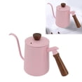 thumbnail image 4 of Stainless Steel Gooseneck Coffee Kettle 304 Long Spout Wood Handle Pour Over Teapot 600ML Capacity for Home Kitchen, 4 of 7