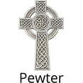 thumbnail image 6 of Pewter Irish Knotted Celtic Cross, Religious Wall Decor, 8 Inch, 6 of 7