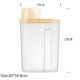 thumbnail image 2 of Contenedor de plástico sellado para almacenar granos | Abertura grande para verter fácilmente | Caja transparente para almacenar alimentos secos | Recipiente hermético y a prueba de insectos p, 2 of 2