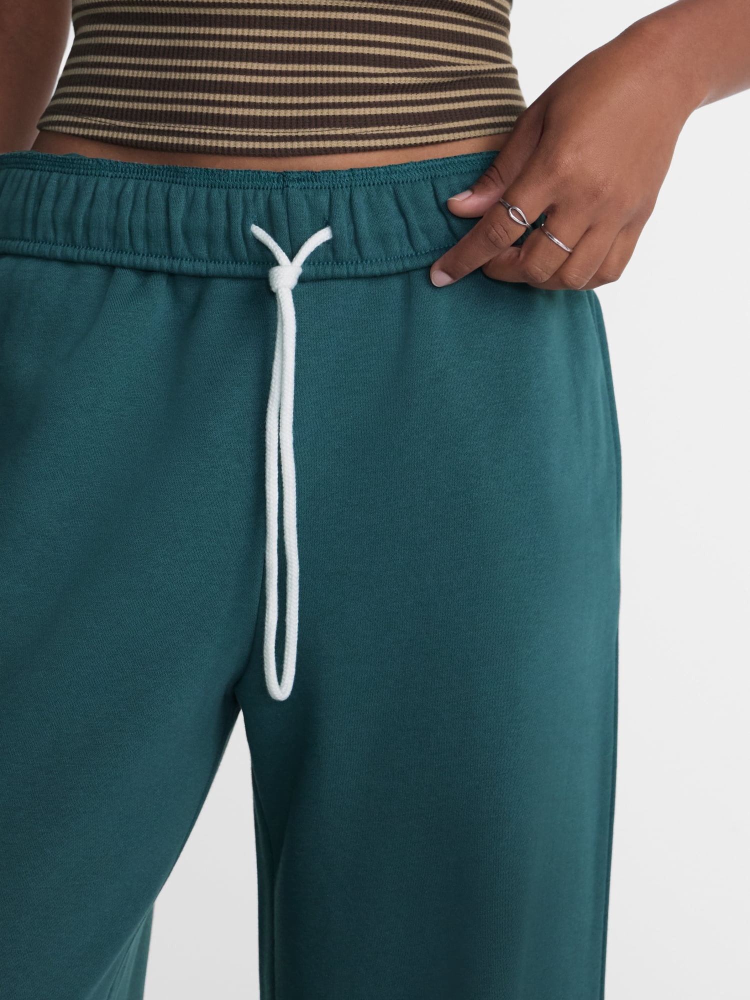 No Boundaries Wide Leg Fleece Pants, 28", 30", 32" Inseams, Women's & Women's Plus XXS-4X