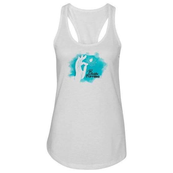 Buddha Purnima Racerback Tank Women -Image by Shutterstock, Female x-Small