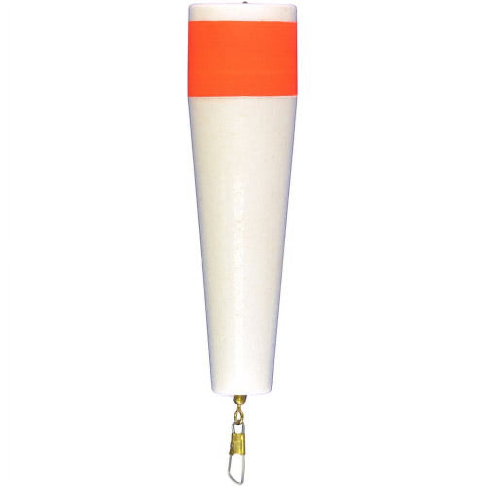 (4 pack) Comal Reddi Popping Weighted Fishing Float, Red & White, 3-Inch