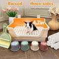 thumbnail image 3 of Large Rabbit Litter Box with Plastic Grid and Dump Tray, Pet Bunny Potty Toilet Supplies, 3 of 7