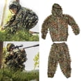 thumbnail image 4 of 3x Traje Ghillie premium Hoja 3D Adultos Niños Traje Ghillie Woodland Camo Camuflaje Chaqueta de Conjunto de pantalones con capucha para deportes al Baoblaze Trajes Ghillie de camuflaje, 4 of 8