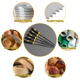 thumbnail image 4 of Juego de Limas de Metal de Mano Pequeña, 6,3 Pulgadas, 5 Piezas, Limas de Aguja de Acero de Aleación Resistente, Redondas, Bisemicirculares, Planas, Cuadradas, Triangulares, 4 of 5