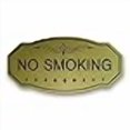 thumbnail image 3 of NO Smoking Victorian Door/Wall Sign (Brushed Gold) - Large 5" x 10", 3 of 3