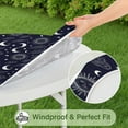 thumbnail image 5 of Dark Blue Sun Moon Cloud Pattern Round Fitted Tablecloth with Elastic Edge,Dining Table Cover Waterproof,Outdoor Round Tablecloth for Camping,Dining,Indoor and Outdoor, 5 of 7