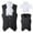 #0331-Black, variant on Halloween Costume for Men Medieval Short Vest with Fake Collar Vintage Pullover Top for Cosplay