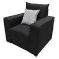 thumbnail image 3 of Sillon El Bazar Store Miami Lino negro 1 plaza, Modular, Moderno, Sala, 3 of 4