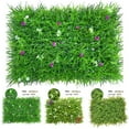 thumbnail image 4 of Artificial Green Grass Square Plastic Lawn Plant Home Wall Decoration, 4 of 5