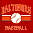 thumbnail image 6 of Wild Bobby City of Baltimore Baseball Fantasy Fan Sports Men's Tank Top, Red, X-Large, 6 of 6