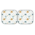 thumbnail image 7 of Daiia Cute Doodle Turtles 2PCS Car Windshield Sun Shade, Foldable Sun Shield for Car Front Window, Auto Sun Blocker Visor Protector Universal for Truck SUV Pickup-Large, 7 of 7