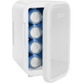 thumbnail image 1 of ICEMAN Portable Mini Fridge w/ 8 355 ml (12oz) Can Capacity, Cools and Heats, Car Plug Included - White, New, 1 of 9