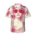 thumbnail image 1 of Fotbe Ace Of Diamonds Lady Camisa Hawaiana para Hombre Unisex – Camisa Casual de Verano con Botones de Manga Corta de Algodón y Lino,X-Large, 1 of 7