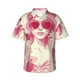 thumbnail image 1 of Fotbe Ace Of Diamonds Lady Camisa Hawaiana para Hombre Unisex – Camisa Casual de Verano con Botones de Manga Corta de Algodón y Lino,Large, 1 of 7