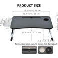 PHANCIR Foldable Lap Desk for Adults & Students, Portable Workspace