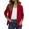 thumbnail image 3 of Ofreoo Women's Solid Color Casual Fashion Soft Long-sleeved Cardigan Jacket Coat Top, 3 of 8