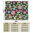 thumbnail image 3 of Kll Fleece Blanket Plush Throw Blanket Vector Mexican Otomi Style Bright,Soft Fuzzy Cozy Flannel Blanket For Couch Sofa Bed.(80"X60"), 3 of 9