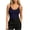 Navy Tank Tops, variant on Women's U Neck Ribbed Spaghetti Strap Tank Top with Built in Bra, Slim Fit Basic Crop Cami, Stretchy Soft Layering Vest for Everyday Outfits