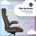 thumbnail image 5 of Serta Torrington Ergonomic Polyurethane Big & Tall Chair 400 lb. Capacity Dark Walnut Brown, 5 of 9