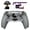 Rubberized Clear & Gray, variant on eXtremeRate SPARK Back Paddles Kit for PS5 Controller BDM-030 040 050 Models, OLED Display + Clicky Trigger Stops + Ergonomic Rubberized Grips Remappable 4 Back Buttons Set - Clear Black