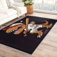 thumbnail image 1 of Dinosaur Rugs for Boys Bedroom - 4x5 Rug - Dinosaur Rug - Baseball Dino Area Rug - Sports T-Rex Rugs - Boys Cartoon Animal Carpet, 1 of 7