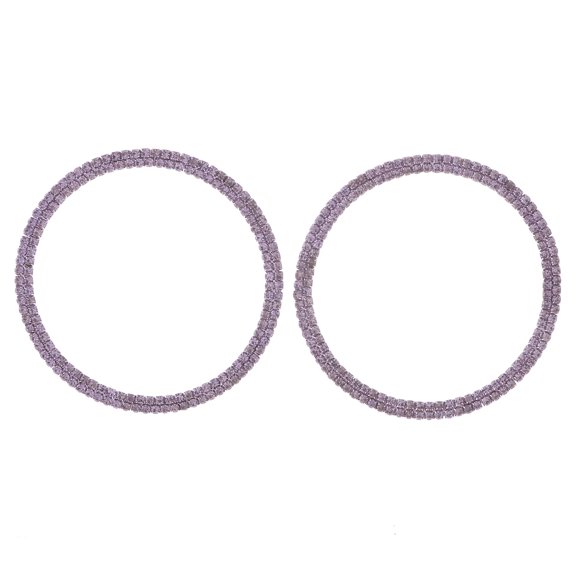 Rhinestone Hoop Earrings