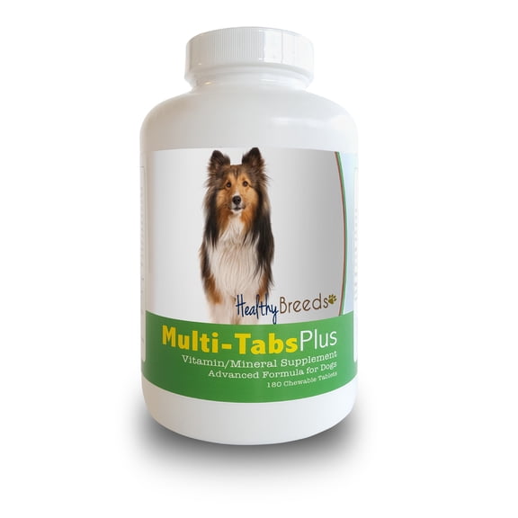 Healthy Breeds Dog Multi-Tab Vitamin and Mineral Supplement for Shetland Sheepdog, 180 Chews
