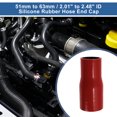 thumbnail image 2 of Unique Bargains 51mm to 63mm ID Straight Coupler Silicone Hose 4 Layers of Cloth Intercooler Heater Turbocharger Air Intake Pipe Radiator Coolant Tube Red Black, 2 of 7