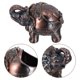 thumbnail image 1 of TABLETREANDS Cenicero Con Para Exterior De Metal Marrón Con Elefante Estilo Resistente Al Viento, 1 of 6