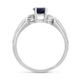 thumbnail image 6 of 14k White Gold Oval Sapphire And Diamond Ring, 6 of 8