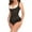 Black, variant on qolati Shapewear Bodysuit for Women Open Bust Tummy Control Seamless Body Shaper Lace Fajas Underbust Thigh Body Shapewear