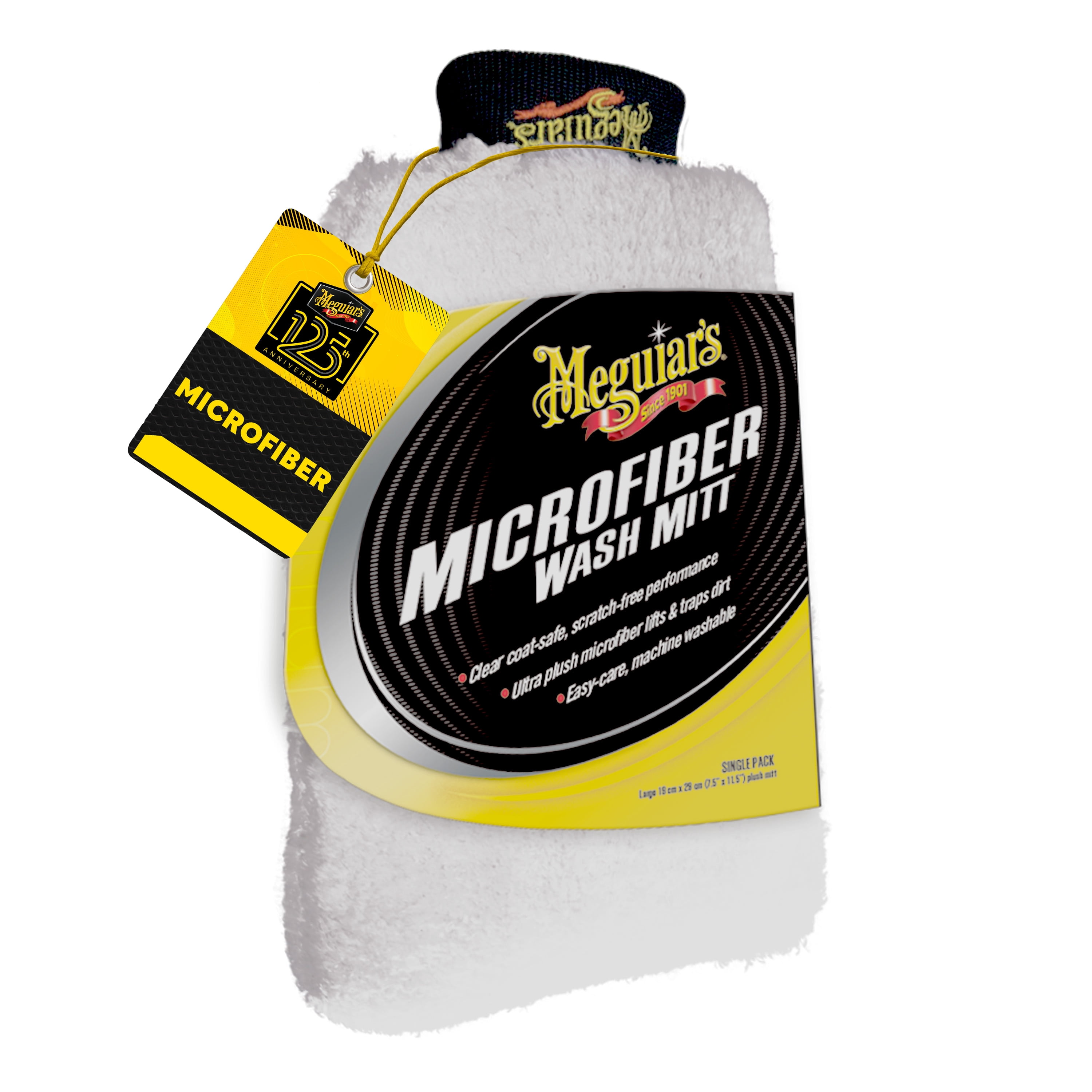 Meguiar's G7148 Gold Class Car Wash Shampoo and Conditioner - 48 fl oz. and Microfiber Wash Mitt Bundle