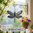 thumbnail image 4 of Stained Glass Window Hanging Dragonfly Suncatcher for Home Wall Art Outdoor Garden Decor Housewarming Gift 1 Count Clear, 4 of 7