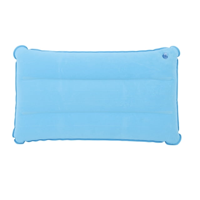 Inflatable Pillow PVC Collapsible Leakage Prevention Upgrade Backpack Inflatable Pillow for Camping Hiking Backpacking Sky Blue