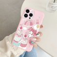 thumbnail image 1 of Cartoon Phone Case for For Apple iphone 15 Pro Max 15 Plus Girls Anti-drop Cinnamoroll Kuromi Hello Kitty Silicone Siling Cover ZR, 1 of 7