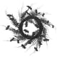 thumbnail image 1 of 24 "Corona de murciélagos y helechos negros de Halloween National Tree Company RAH-BW006W-1, 1 of 1