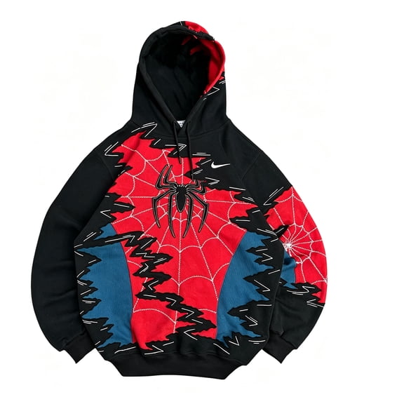 Unisex Hoodie, Drawstring Collar Long Sleeve Graphic Printed Casual SweatShirts Outerwear Character Costume Pullover Red M