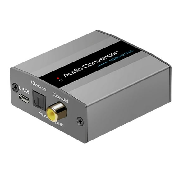 Digital Audio to Analog Audio Converter 192KHz DAC Converter with Coaxial Jack,Optical TAPDRA Spare Part