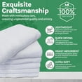 thumbnail image 3 of Towels N More 20x40 Gym Towel Set, Lightweight Quick Drying Bath Towel - White, 60 Pcs, 3 of 8
