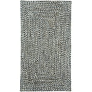 Capel Rugs Sea Glass Smoke Outdoor Braided Rug (5'6 x 5'6)