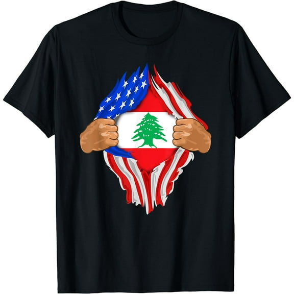 Lebanese Blood Inside Me T-Shirt | Lebanon Flag Gift