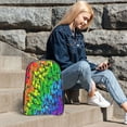thumbnail image 6 of Kdxio Rainbow Butterflies Clear Backpack, Transparent Bookbag for School for Women Men, Capacity Clear Bag for College, Travel, 6 of 7