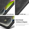thumbnail image 5 of CASE ME For iPhone 14 Pro Max 14 13 12 11 Pro Max/SE 2022/SE 2020/ 7 8/Xs Max/XR/X/Xs Case Flip Leather Wallet Shockproof Phone Cover, 5 of 22