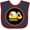 Navy and Red, variant on Inktastic Construction Digger Truck Boys Baby Bib