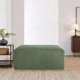 thumbnail image 6 of UIXE Rectangle Ottoman Bench, Corduroy Ottoman with Spring Package, Upholstered Footrest Bench for Living Room, Entryway, Bedroom - Green, 6 of 7
