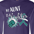 thumbnail image 4 of Inktastic Ovarian Cancer Awareness My Aunt is a Fighter Long Sleeve T-Shirt, 4 of 5