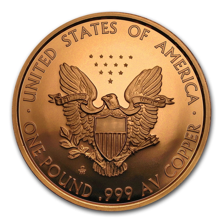 1 Pound Copper Round - Walking Liberty - Walmart.com